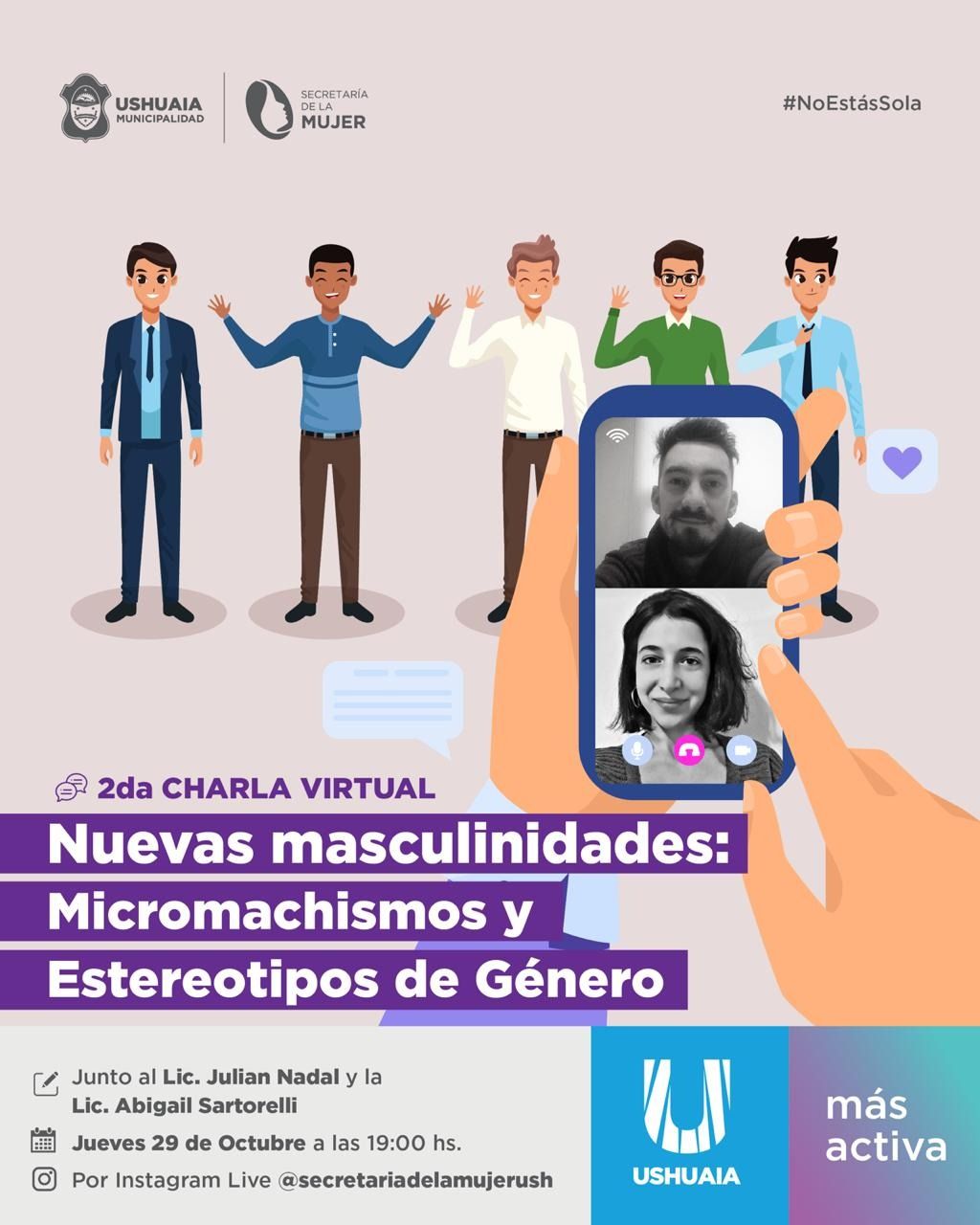 SE REALIZAN CHARLAS SOBRE NUEVAS MASCULINIDADES Y PERSPECTIVA DE GÉNERO