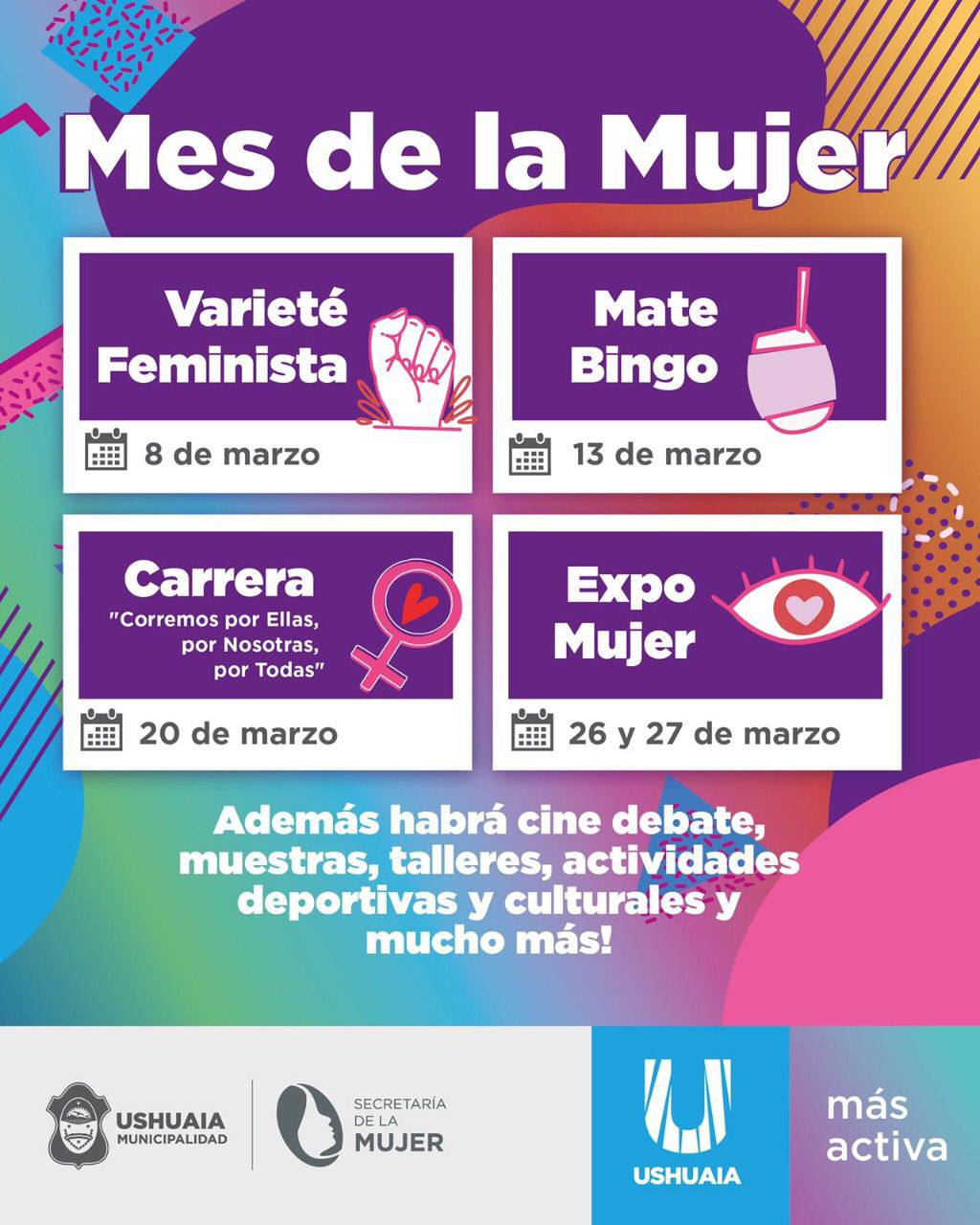 EN EL MES DE LA MUJER LA MUNICIPALIDAD DE USHUAIA REALIZARÁ DISTINTAS ...
